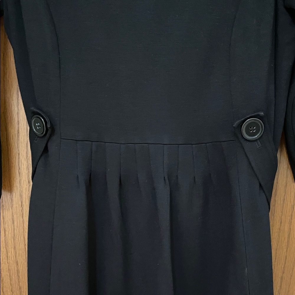 NINE WEST UGC Women’s Size 14 Classic Black 3/4 Sleeve Dress Round neckline - Picture 4 of 10